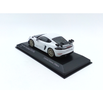 Porsche 718 (982) Cayman GT4 RS 2021 white / neodymium rims - skala 1:43 - Minichamps